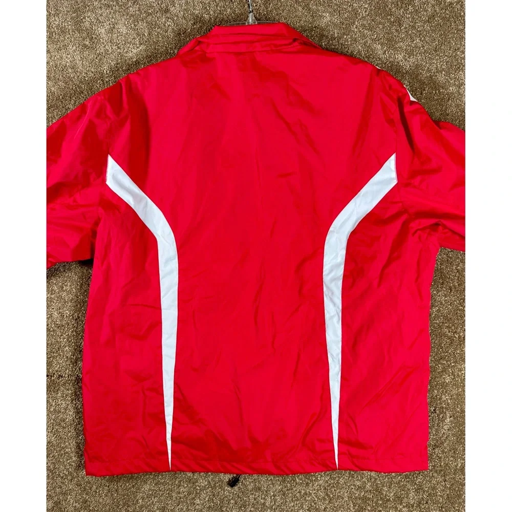 Sport Tek Barstool Sportsbook Red White Full Zip Track Jacket Mens‎ Large
